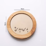 آینه دکوراتیو چوبی مدل دایره کد 36003 - Image 2