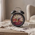 ساعت فلزی رومیزی مدل شماته ای کد 24001